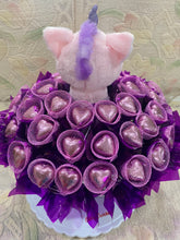 Load image into Gallery viewer, Unicorn and chocolate hearts Bouquet
